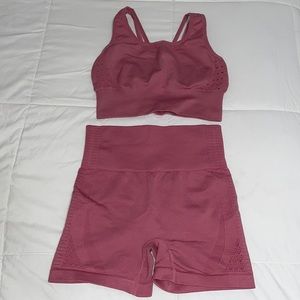 Gym Pink Set Top and Shorts